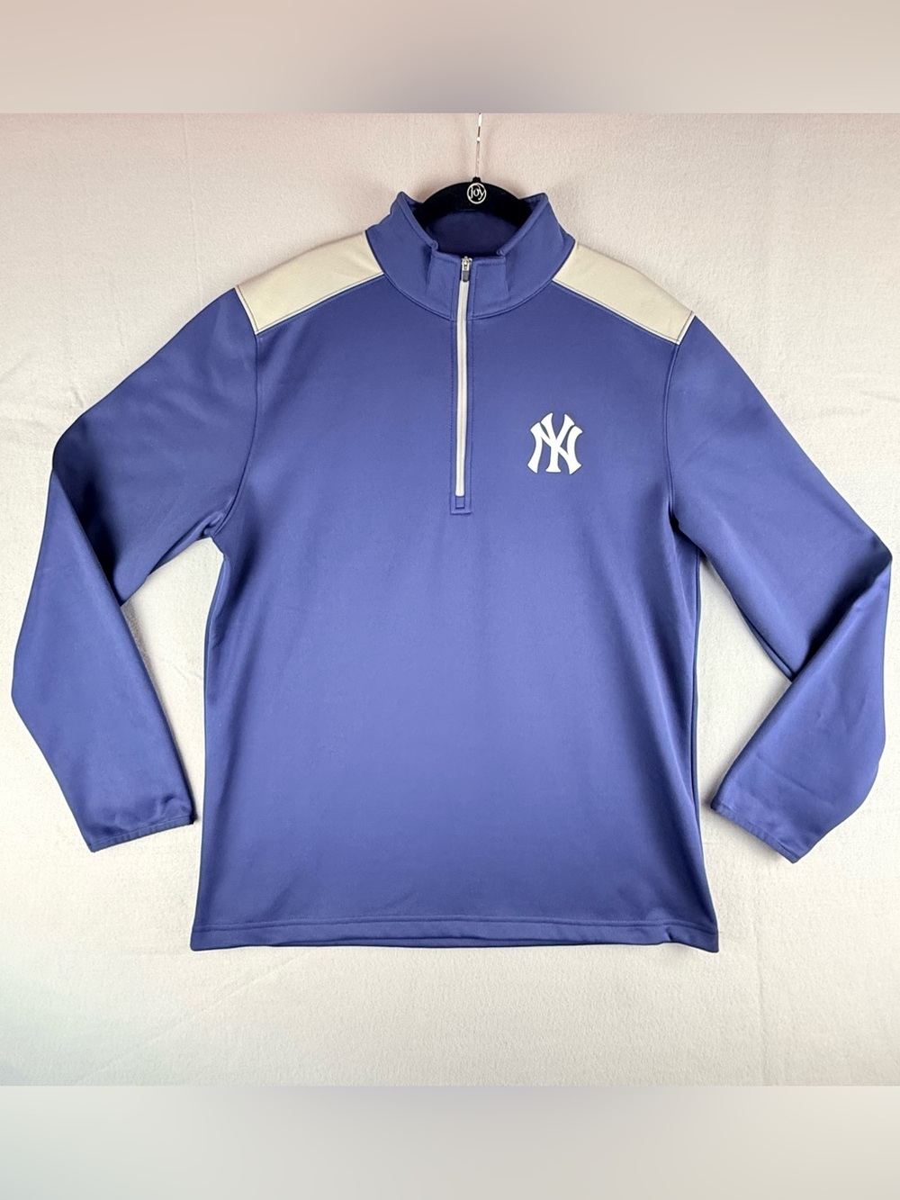 New York Yankees MLB Genuine Merchandise Men’s Large Pullover Jacket Blue. READ